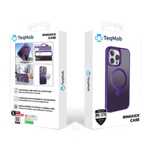 Purple Frosted Kickstand with Magnetic Compatibility for iPhone 15 6.1 / 14 6.1 / 13 6.1 with package