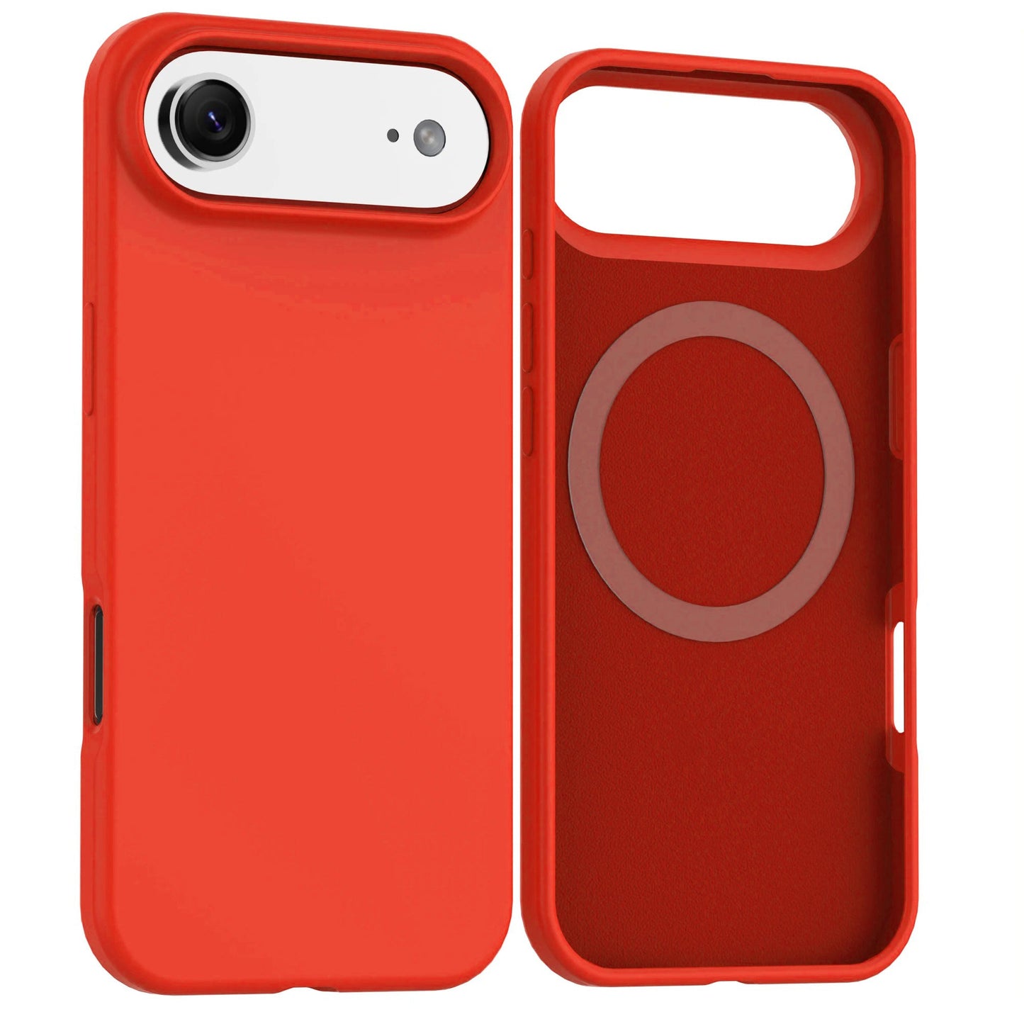Red Soft Magnetic Silicone Case for iPhone 17 Air