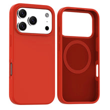Red Soft Magnetic Silicone Case for iPhone 17 6.1
