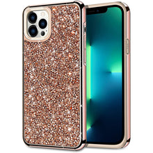 For iPhone 13 Pro Deluxe Diamond Bling Glitter Case Cover - Rose Gold