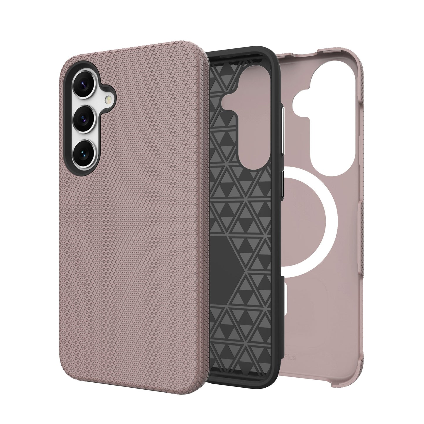 Rose Triangle Case with Magnetic Compatibility for Galaxy S25 FE