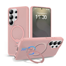 Pink Frosted with 360° Magnetic Kickstand for Samsung Galaxy S26