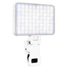 White Portable LED Selfie Light with Phone Clip