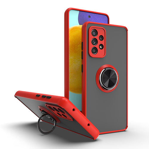 Red TPU Frame Case with Ring for Galaxy A34 5G