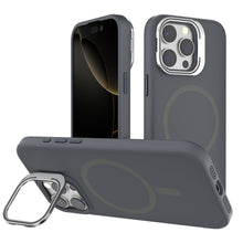 Gray Silicone Camera Kickstand with Magnetic Compatibility for iPhone 15 / 14 / 13