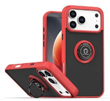 Red TPU Frame Case with Ring for iPhone 17 Pro Max