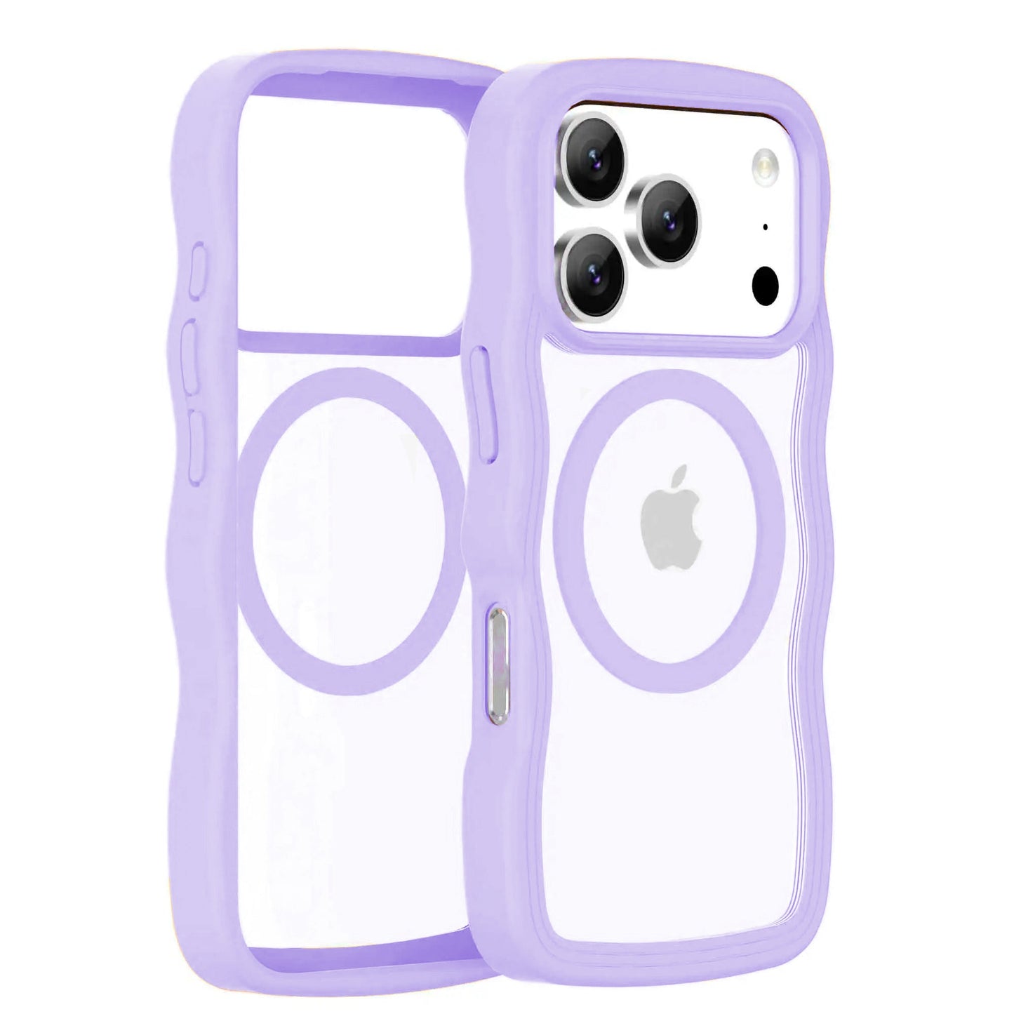 Lavender Clear Wave Case for iPhone 16 Pro
