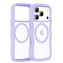 Lavender Clear Wave Case for iPhone 15 Pro Max