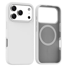 White Soft Magnetic Silicone Case for iPhone 17 6.1