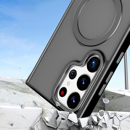 Black Frosted Kickstand with Magnetic Compatibility with Package for Samsung Galaxy S24