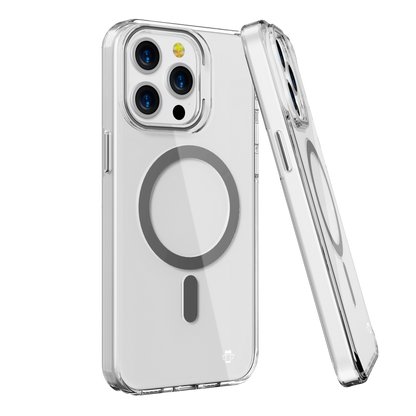 Titanium Pure Clear Magnetic Case for iPhone 15 Pro Max